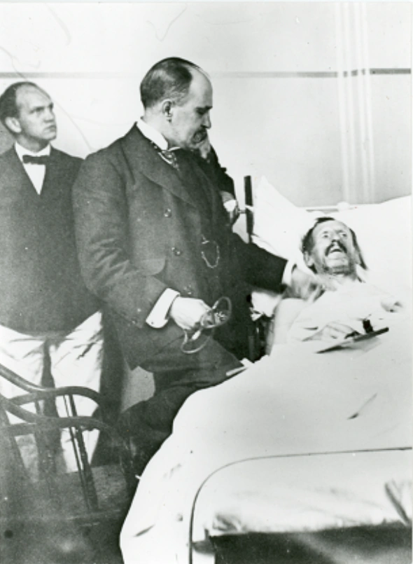 Sir William Osler at patient bedside